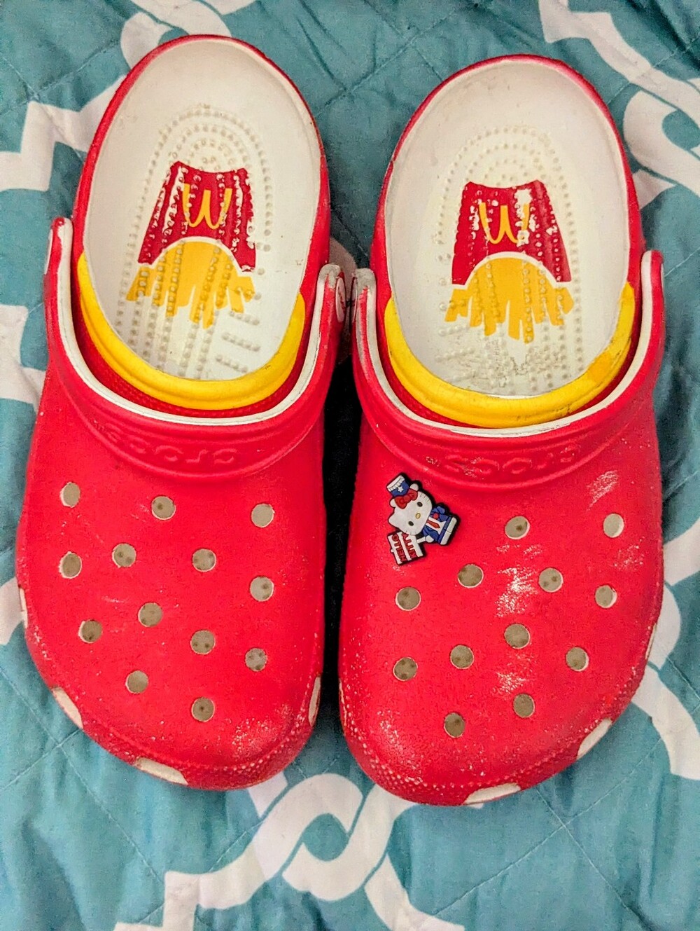McDonald's Red and Yellow Unisex logo Clog Slip-Ons M7/W9
